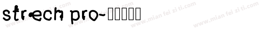strech pro字体转换